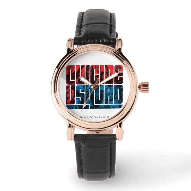 Montre Peloton de suicide logo rouge et bleu de | (Recto)
