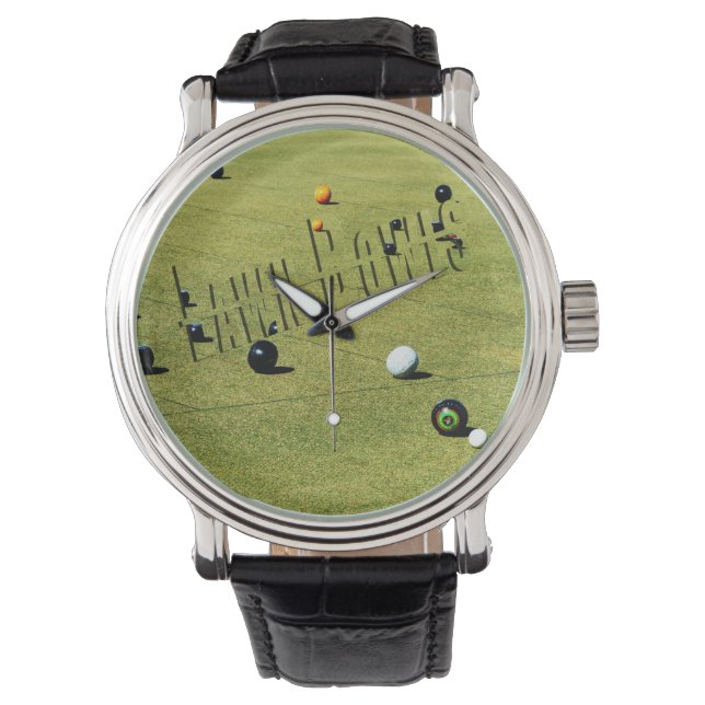Montre Pelouse Bowls Action Et Logo, (devant)