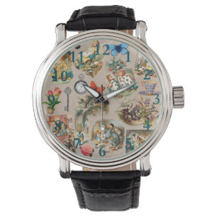 Montre Pépinière Alice Colorée Classique Wonderland 1800s