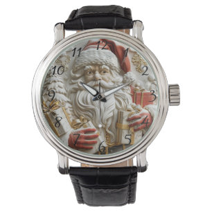 Montre Père Noël avec des cadeaux pour un joyeux Noël
