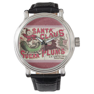 Montre Père Noël Vintage Pralines Antique Bonbons