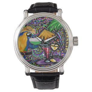 Montre Perroquet de fête sur la plage
