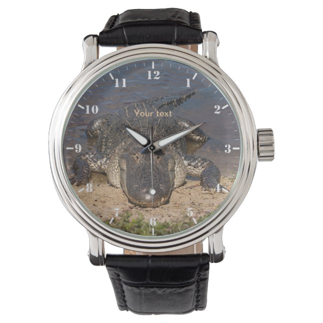 Montre Personalize Face to Face with the Alligator (devant)
