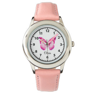 Montre Personalized Butterfly Kids' Watch for Girls