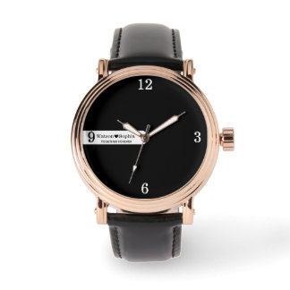 Montre Personalized Couple Name | Love Quote Black 
