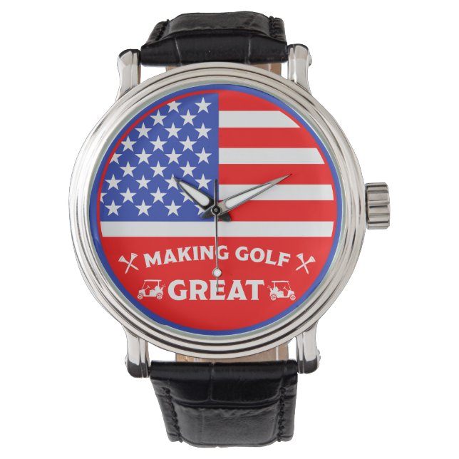Montre Personalized Funny American Golf Player (devant)