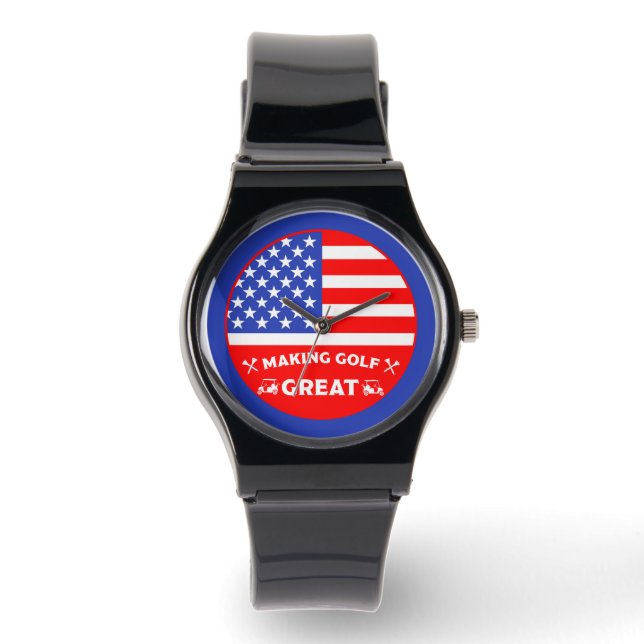 Montre Personalized Funny American Golf Player (Recto)