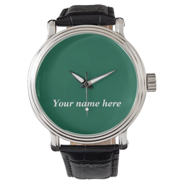 Montre Personalized Men's Watch – Elegant Custom Name Gif (devant)