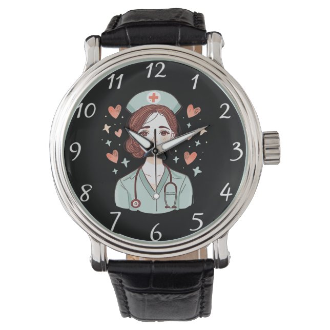 Montre Personalized Nurse Watch | Add Your Photo (devant)