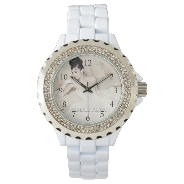 Montre Personnalisable Votre Photo Watch_With Numbers (devant)
