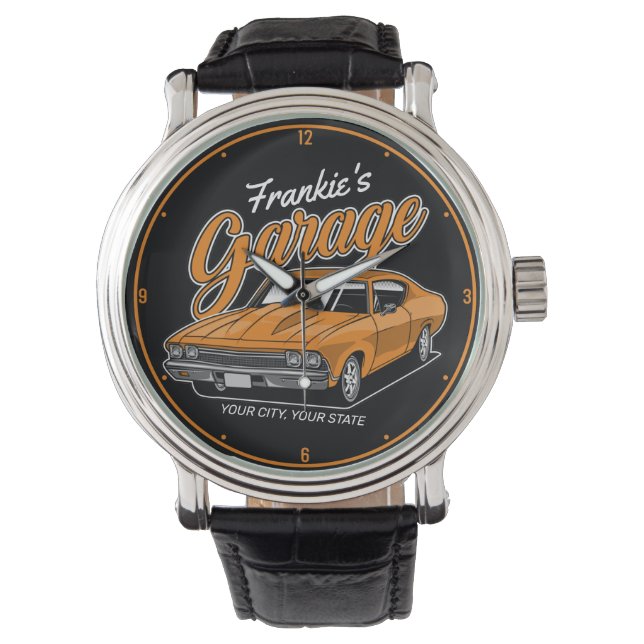 Montre Personnalisé 1968 396 Classic Muscle Garage de voi (devant)
