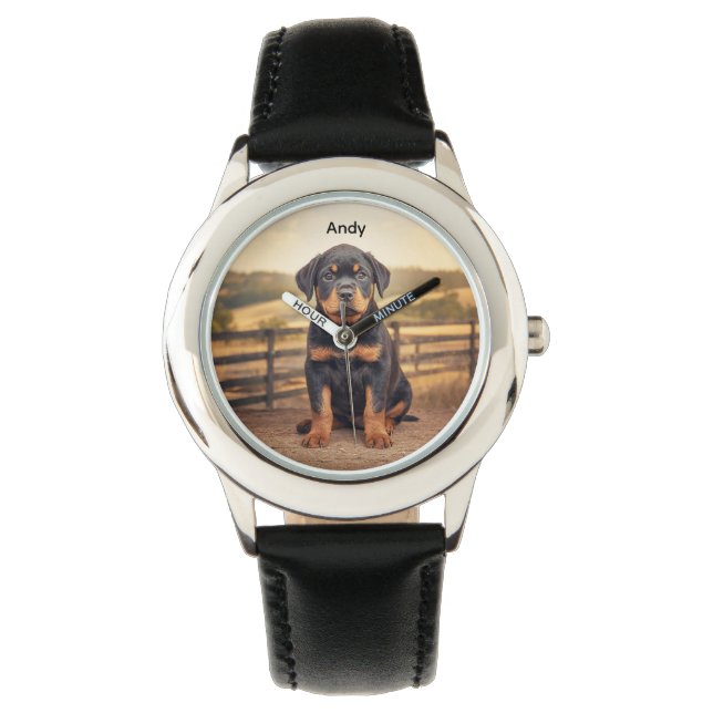 Montre Personnalisé de Majestic Rottweiler Kid (devant)
