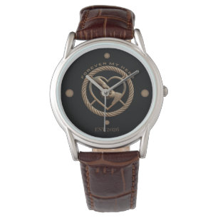 Montre Personnalisé Forever My Hero Parent Enfant Cœur Le