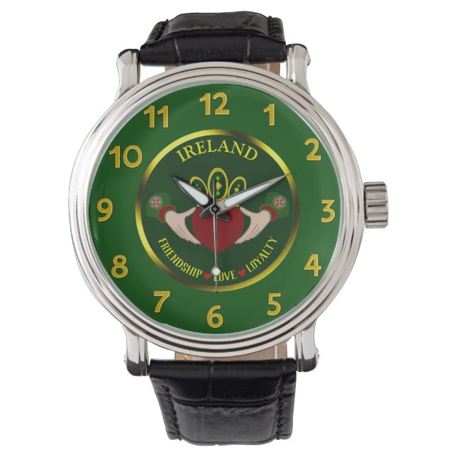 Montre Personnalisé Irish Claddagh (devant)