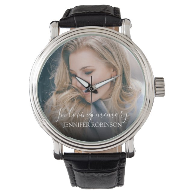 Montre Personnalisé Moderne dans la mémoire d'amour | Mém (devant)