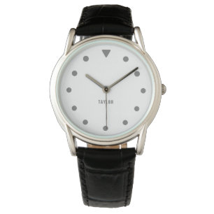 Montre Personnalisé Noir Et Blanc Veille Pour Lui Et Papa