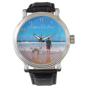 Montre Personnalisé Votre Photo Watch avec texte personna