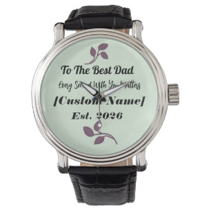 Montre Personnalisée Cadeau Pour Le Meilleur Papa 