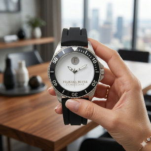 Montre personnalisée minimaliste de style moderne