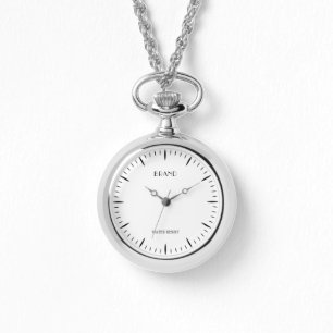Montre personnalisée pour adulte en alliage argent