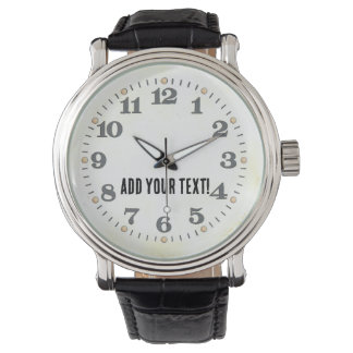 Montre Personnaliser ce blanc vintage classique