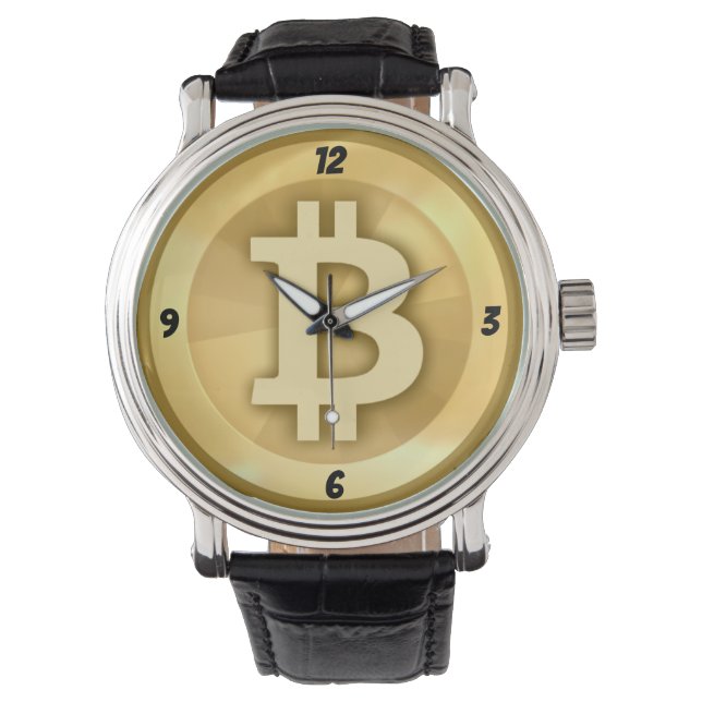 Montre Personnaliser Cool Bitcoin Watch (devant)