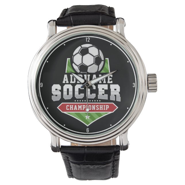 Montre Personnaliser Football AJOUTER TEXTE Varsity Team  (devant)