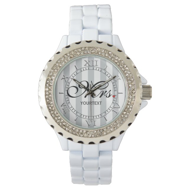 Montre Personnaliser Mme épouse Clic pour couleur personn (devant)