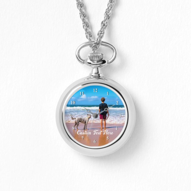 Montre Personnaliser votre surveillance photo avec texte (Recto)