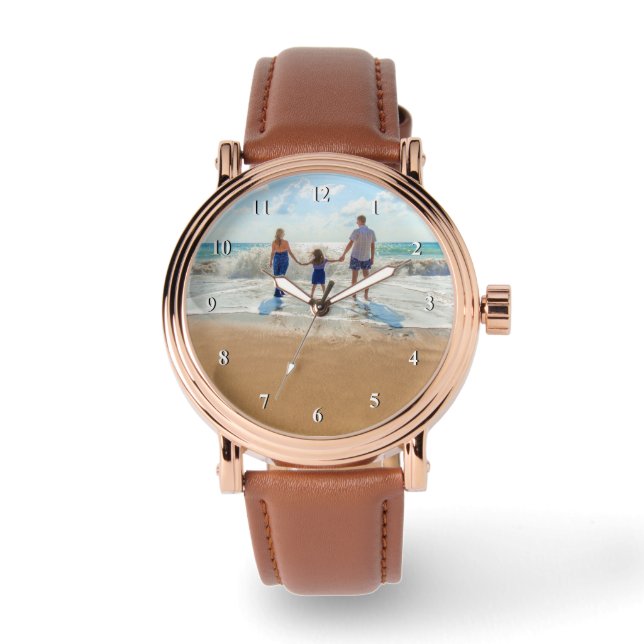 Montre Personnalisez votre cadeau de surveillance photo p (Recto)
