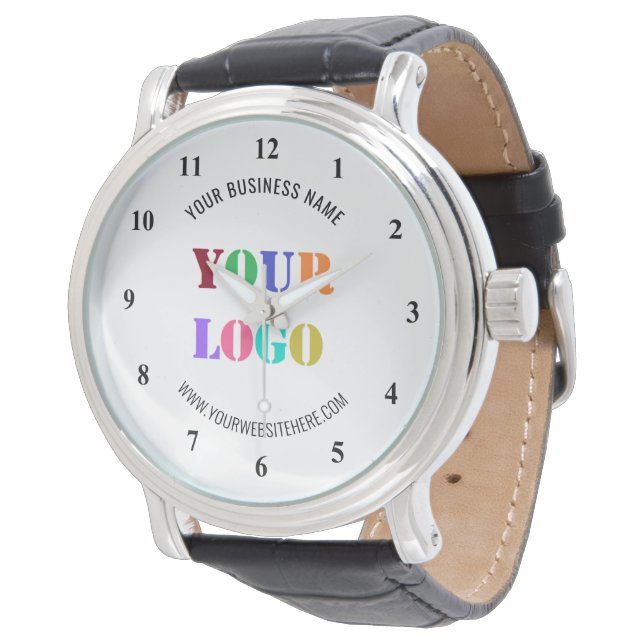 Montre Personnalisez votre logo, votre photo et votre tex (Incliné)