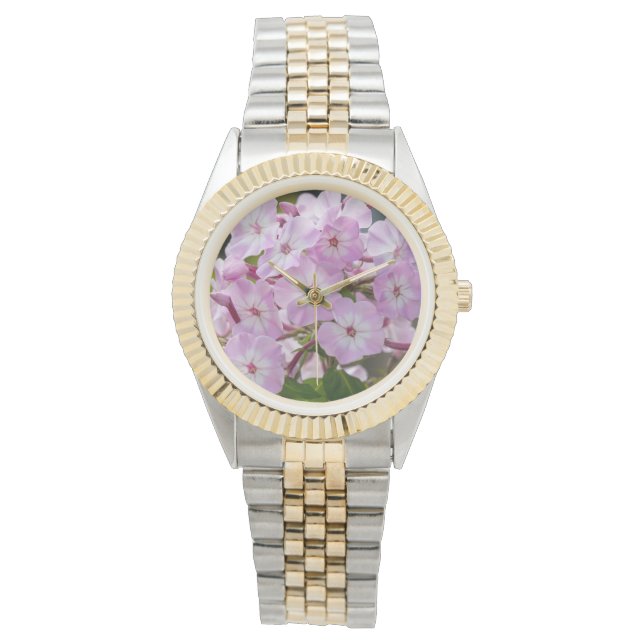 Montre Pétales de Phlox Unité – Floral Rose Clair (devant)