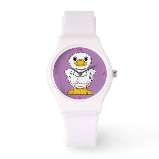 Montre Petit canard blanc debout Thunder_Cove (Recto)