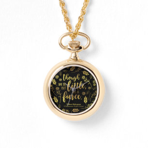 Montre Petit mais féroce or de William Shakespeare floral