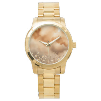 Montre Petit poignet orangé orangé ciel