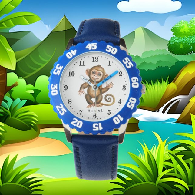 Montre petit singe cool ajouter du texte (Créateur téléchargé)