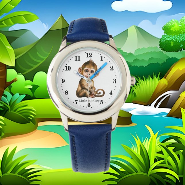 Montre petit singe cool ajouter du texte (Créateur téléchargé)