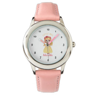 Montre Petite fille avec robe jaune
