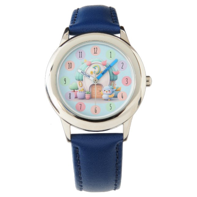 Montre Petite maison avec petit dragon et le garçon NOM (devant)