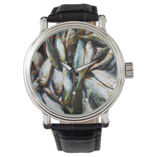 Montre Petits poissons blancs