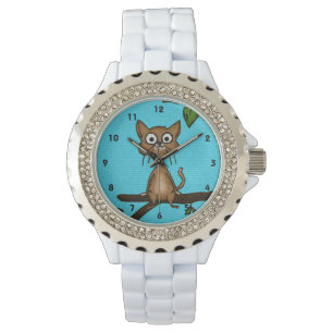 Montre Peu chat Brown