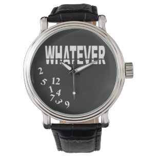 Montre Peu importe   noir blanc