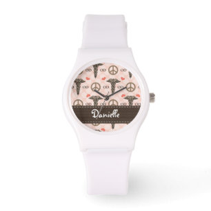Montre Pharmacie personnalisée d'amour de paix