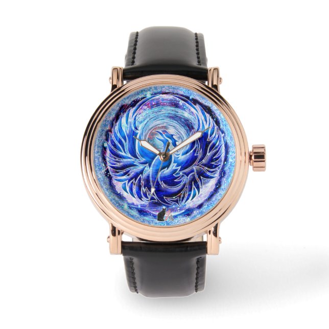 Montre Phoenix bleu (Recto)