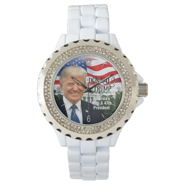 Montre Photo de la femme 47ème Présidente Donald Trump 20 (devant)