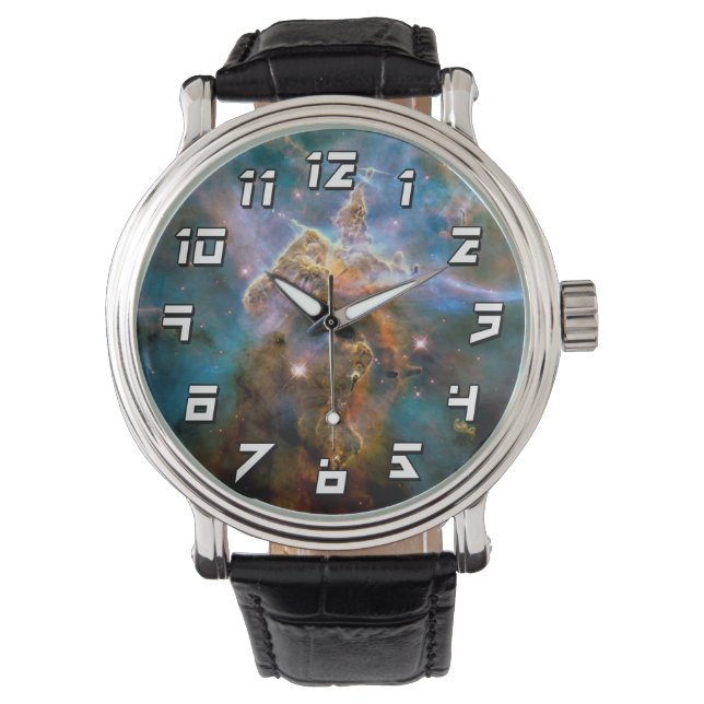 Montre Photo de l'espace Nebula Carina de la montagne Mys (devant)