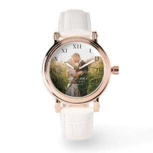 Montre Photo Élégante moderne Mariage de mer