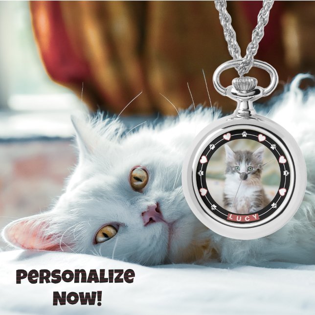 Montre Photo et nom personnalisables pour animaux de comp (Créateur téléchargé)