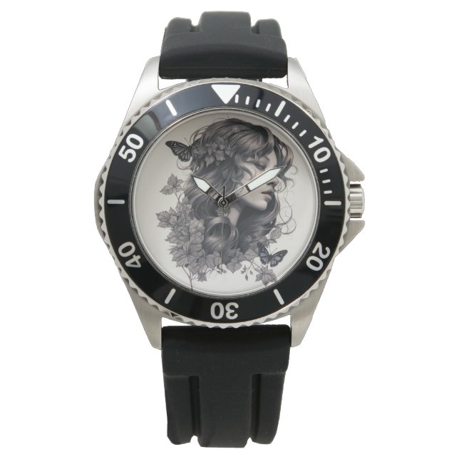 Montre Photo personnalisée et nom Sweat - shirt à capuche (devant)