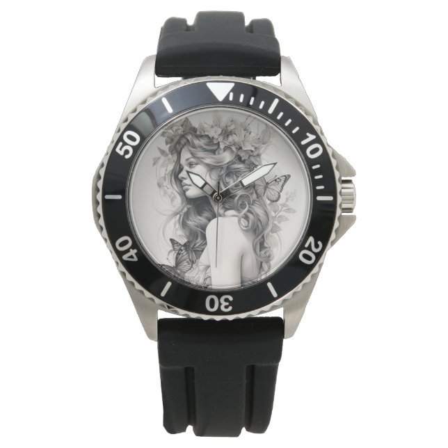 Montre Photo personnalisée et nom Sweat - shirt à capuche (devant)
